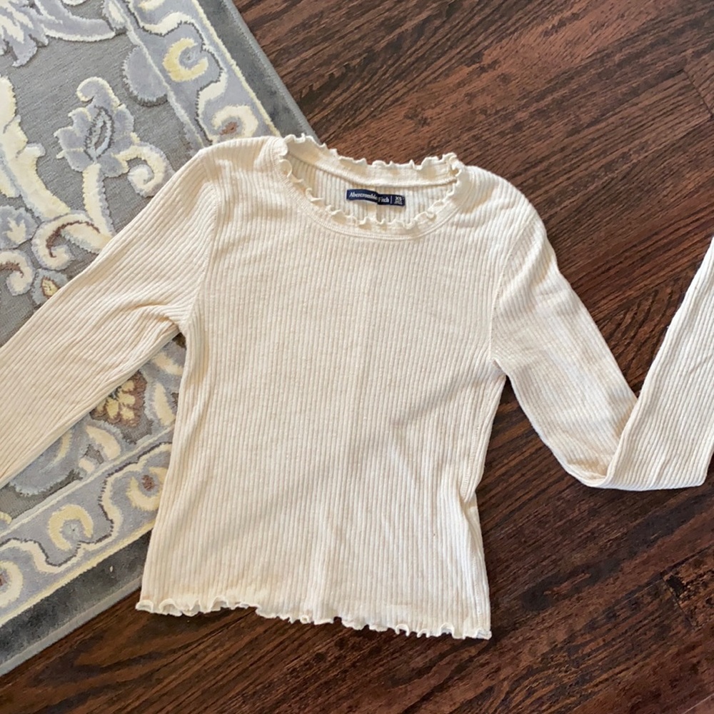 Abercrombie & Fitch Fitted Ribbed Long Sleeve